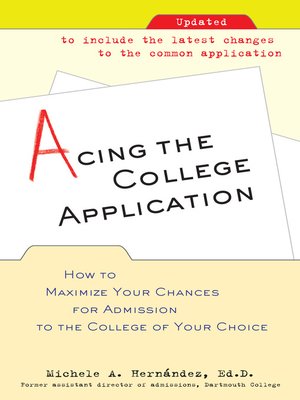 cover image of Acing the College Application